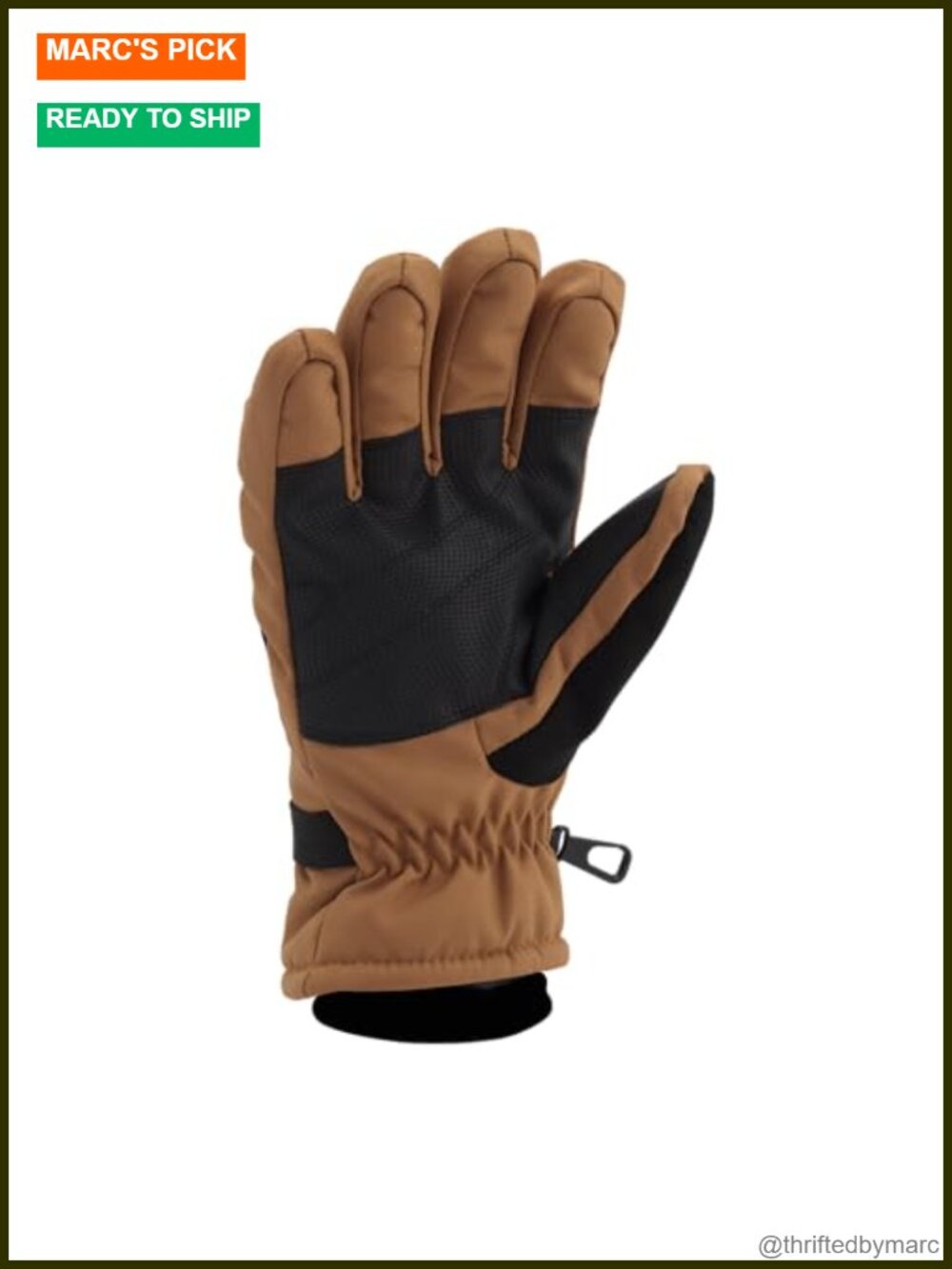 Waterproof Insulated Knit Cuff Gloves for Men - Durable Work Gloves - Picture 2 of 6